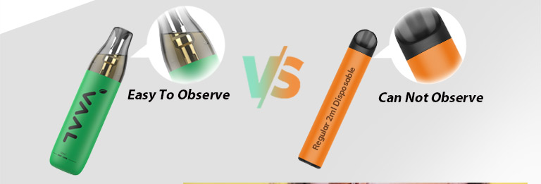 The AOP1000 provides a dual leak-proof solution that effectively resists leaks by blocking the airflow and the puff sensor from working with an AOP rod. Be designed with a transparent cartridge, Vaal AOP1000 offers you an intuitive window into the e-liquid reserves.